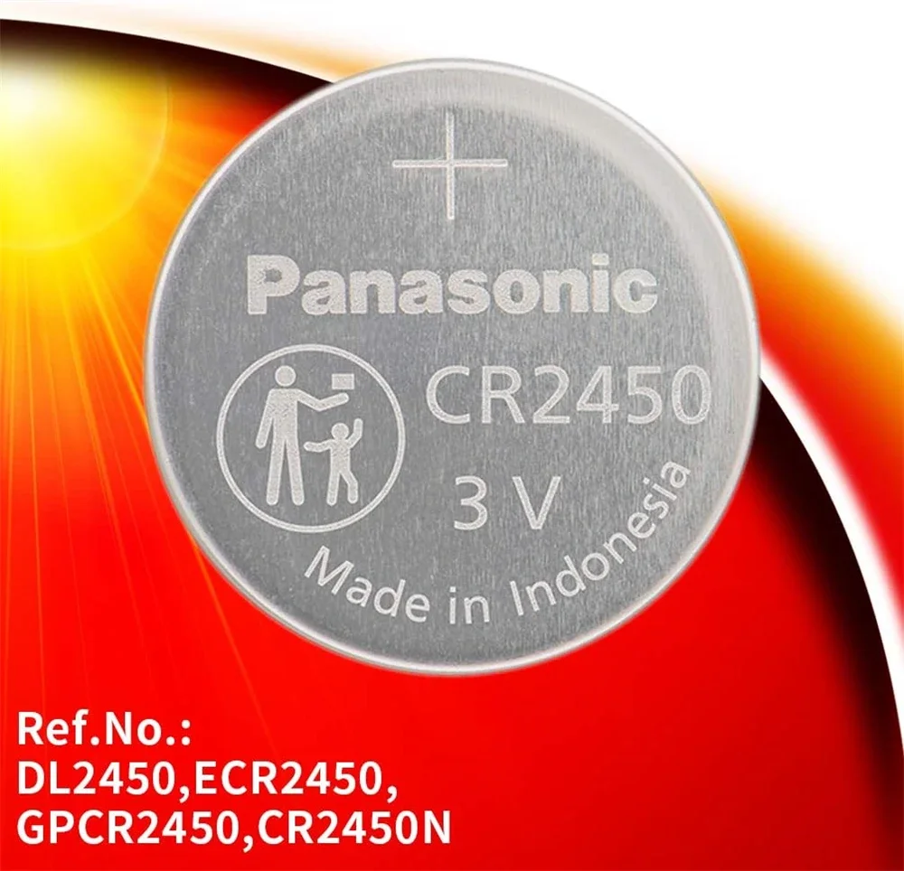 2-10PCS Pabasonic 3V CR2450 CR 2450 Lithium Battery For Watch Calculator Clock Remote Control Toys Button Coins Cell