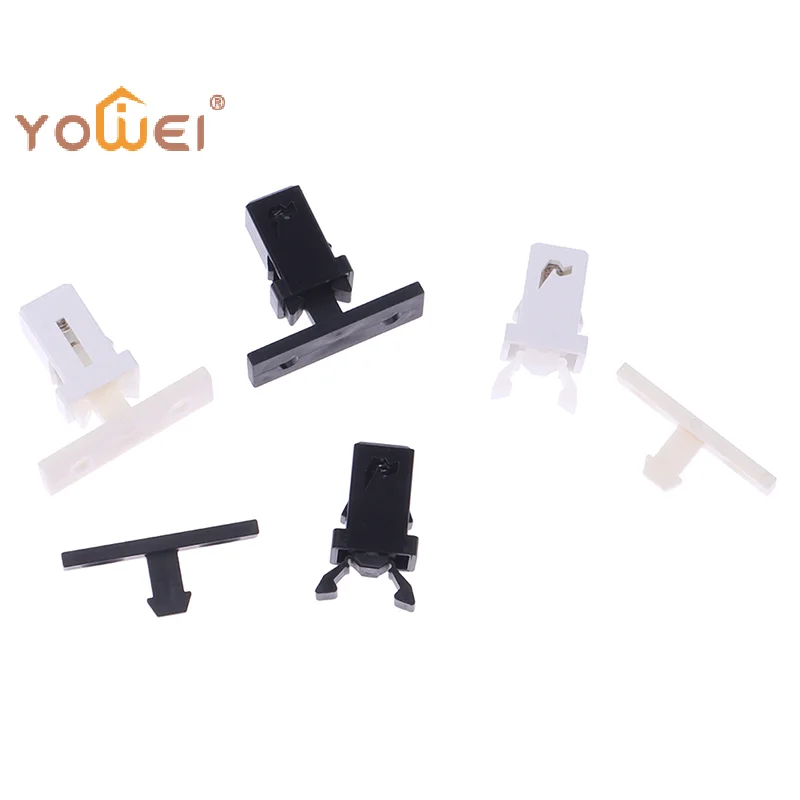 Latest 10Pcs/lot Black White PR-001 Small Door Lock Switch Lock For MS Air Conditioner Set Top Box TV EVD DVD Door Cover