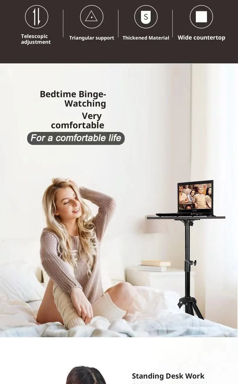 Verstellbarer Laptop-Ständer, faltbar, tragbar, ergonomisch, Computer-Riser, Schreibtisch, Büro, Zuhause, Gaming, Streaming, Höhe, Notebook-Halter