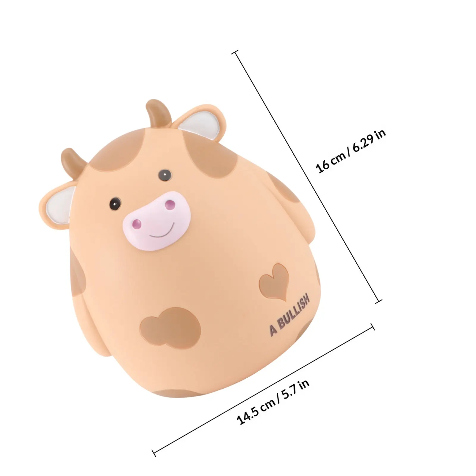 1Pcs Cattle Shape Piggy Bank High Quality Coin Saving Box for Kids Daily Change Storage Study Room Office Decor New Year Gift