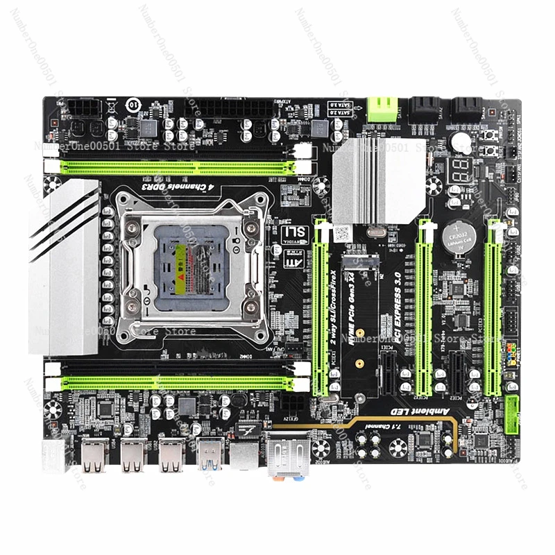 New X79 Large Board LGA2011 Main Board Supports 8G Server ECC Memory E5-2670 2690CPU Set