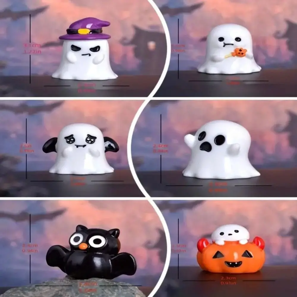 

Glow-In-The-Dark Ghost Ornaments Micro Landscape Wizard Halloween Decorations Gardening Gadget Ghost DIY Resin Crafts Halloween