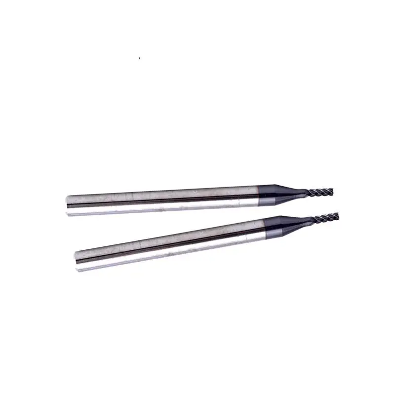 58° solid tungsten carbide end mill 4 flutes square end mills HRC58 1MM 1.5MM 2MM 2.5MM 3MM 4MM 5MM 6MM 8MM 10MM 12MM