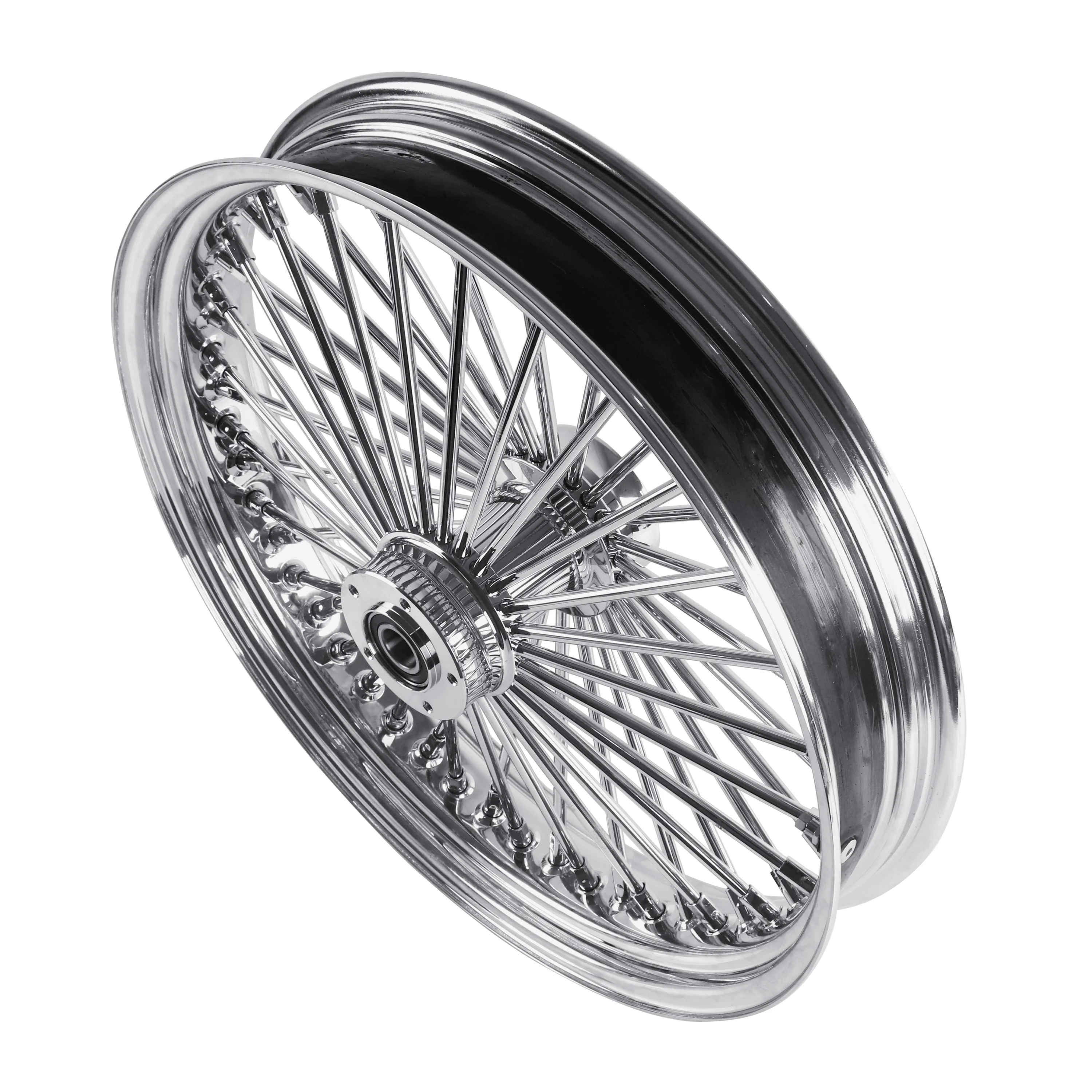 SHARKROAD 52 Stainless Steel Spokes Front Dual Disc 21 * 3.5'' Wheels for 00-07 Touring - 21 Inch Harley Wheels and Rims Upgrade