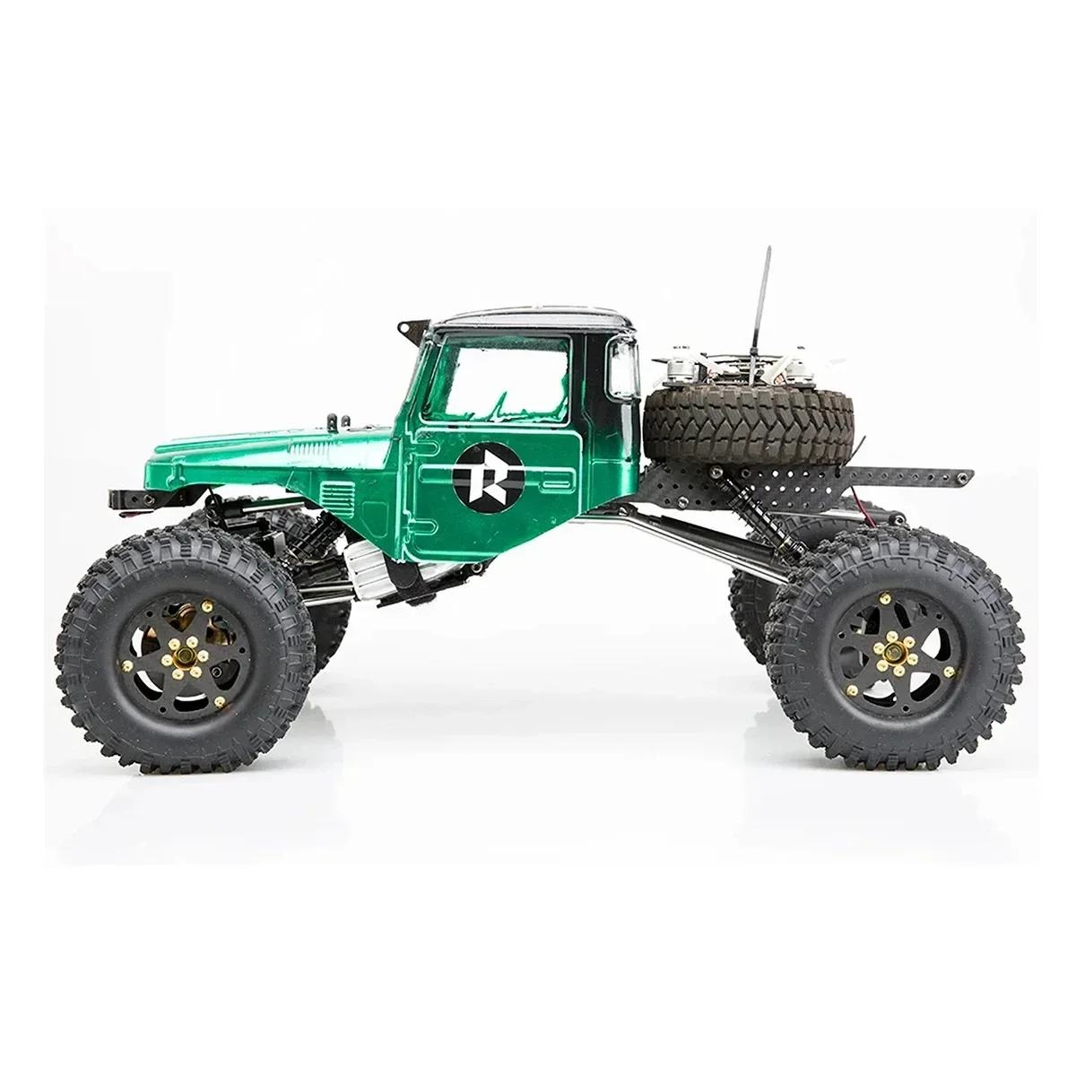 RhinoRC LCG Sporty Crawler Car,With Metal Portal Axles,AM32 80A ESC S12 Outrunner Rotor Power Kit,for RC 1/10 Off-Road