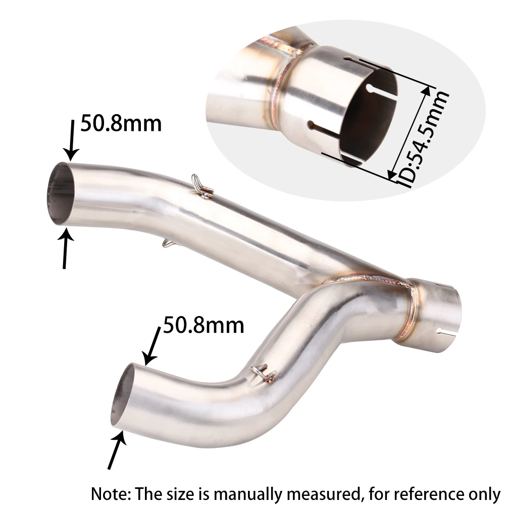 

For Aprilia shiver990 Motorcycle Exhaust Escape Modified Middle Link Pipe Delete Eliminator Enhanced Slip-on