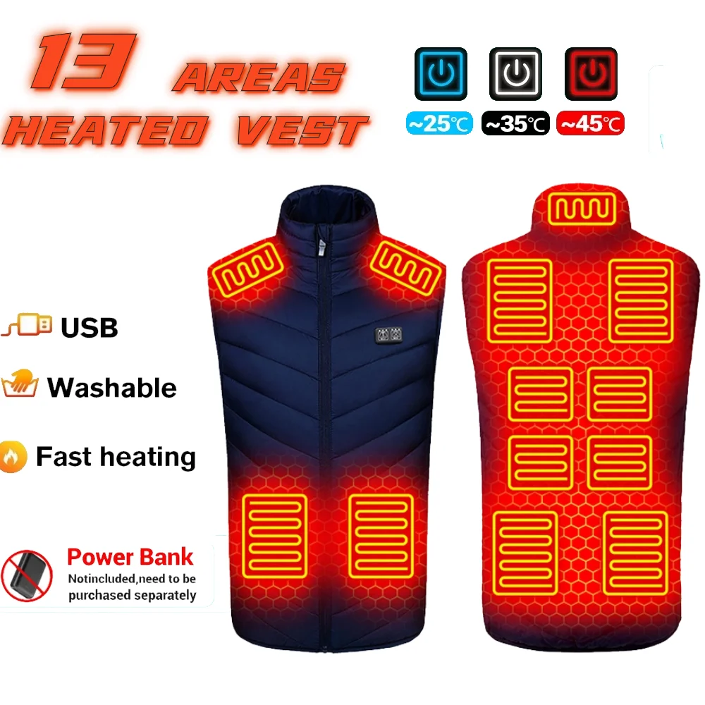 

Sports Warm Jacket Outdoor Leisure Sports Outdoor Vest Heated Jacket Winter Vest Cold Warm Fever Winter Outdoor Clothing