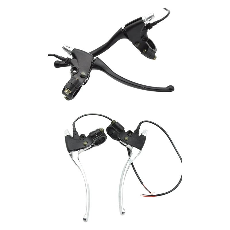 2pcs Bike Brake Levers Aluminium Alloy Left Right Hand Brake Power Failure Hand Brake Lever for Electric Bike Dropship