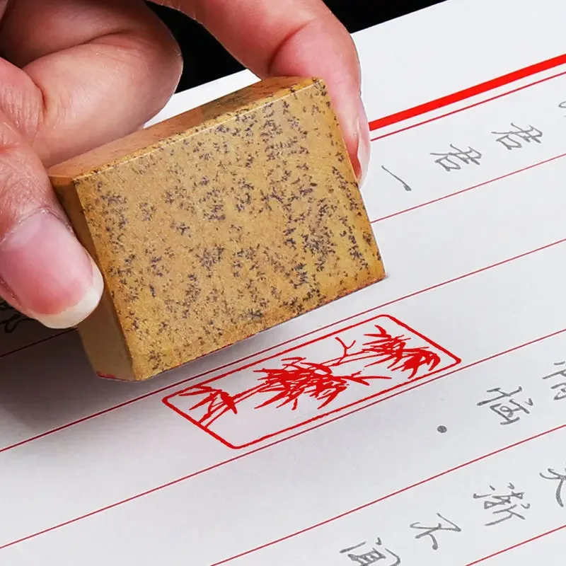 Stone Calligraphy Finished Stamps Chinese Painting Seal Script Stamps Classical Students Calligraphy Painting Finished Stamps