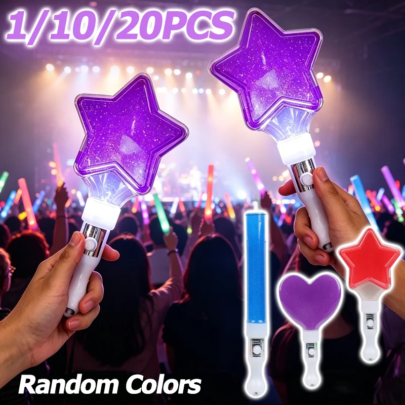 Glow Stick LED Light Up Kpop Support Rods for Idol Concerts Wedding Party Decoration Rave Festival Supplies Set