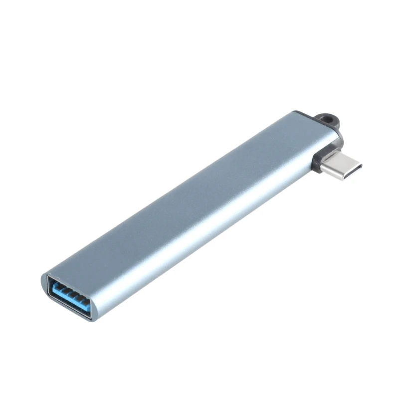 Conveniente estación acoplamiento USB C con puerto cuádruple para teclados mouse, lector unidad