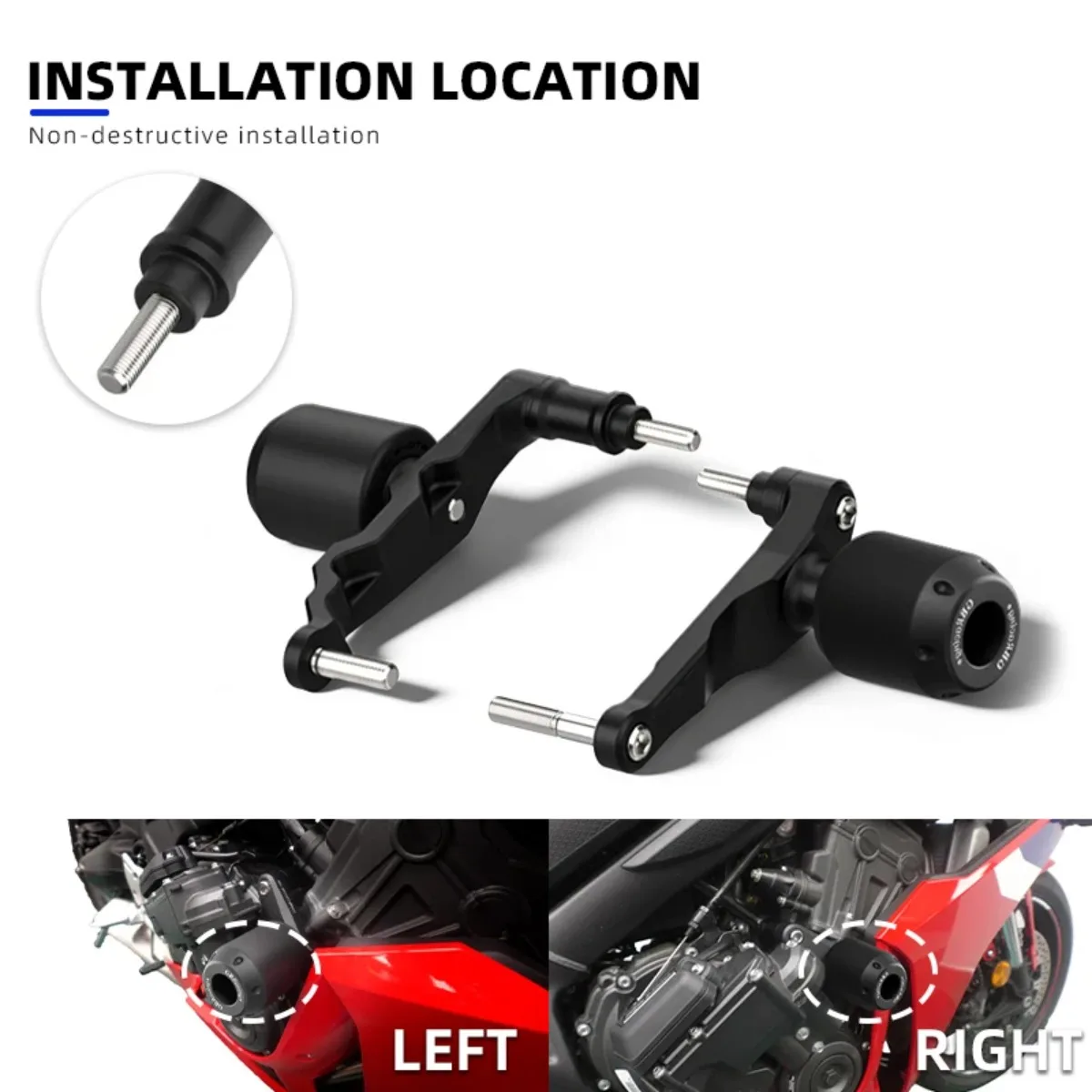Motocross Frame Sliders Crash Protector CBR650R E-Clutch 2024 2025 2026 For Honda CB650R CBR 650R E-Clutch 2024-2026