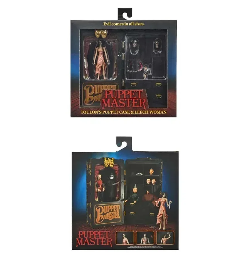 New Neca 45591 Puppet Master Toulon'S Puppet Case Leech Woman Anime Action Figure Model Collection Toy Christmas Gifts