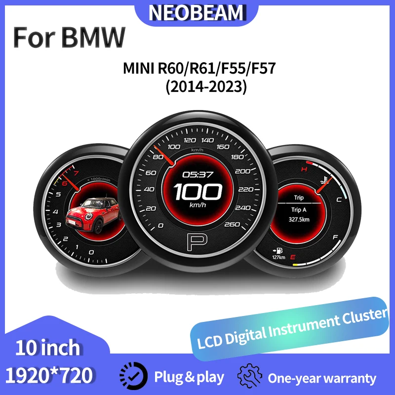 

NEOBEAM for the high-definition digital dashboard of the 2014-2023 BMW MINI R60 R61 F55 F57 1920*720p Cockpit Instrument
