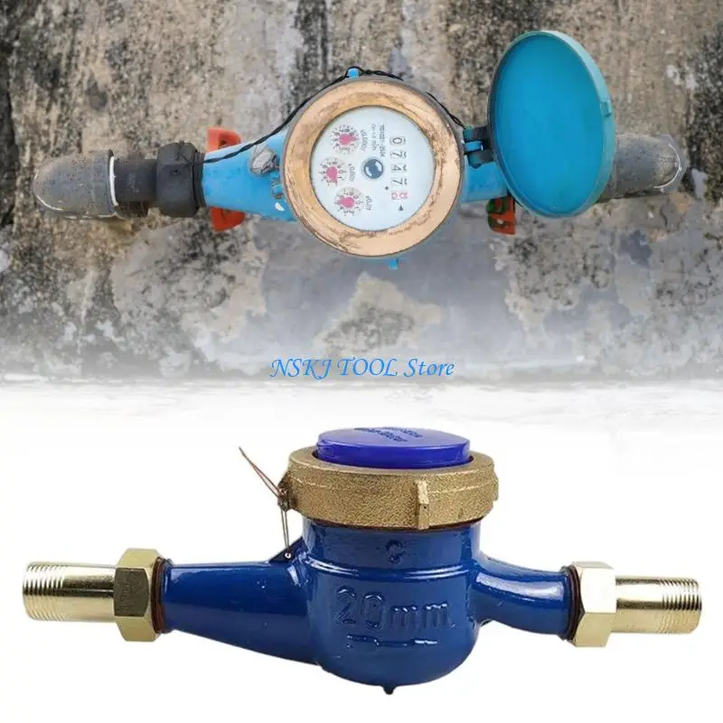 

L8RC Permanent Wrought Iron Water Meter For Residential Commercial Use Accurate Consumption Following Bronze Varnished Junctions
