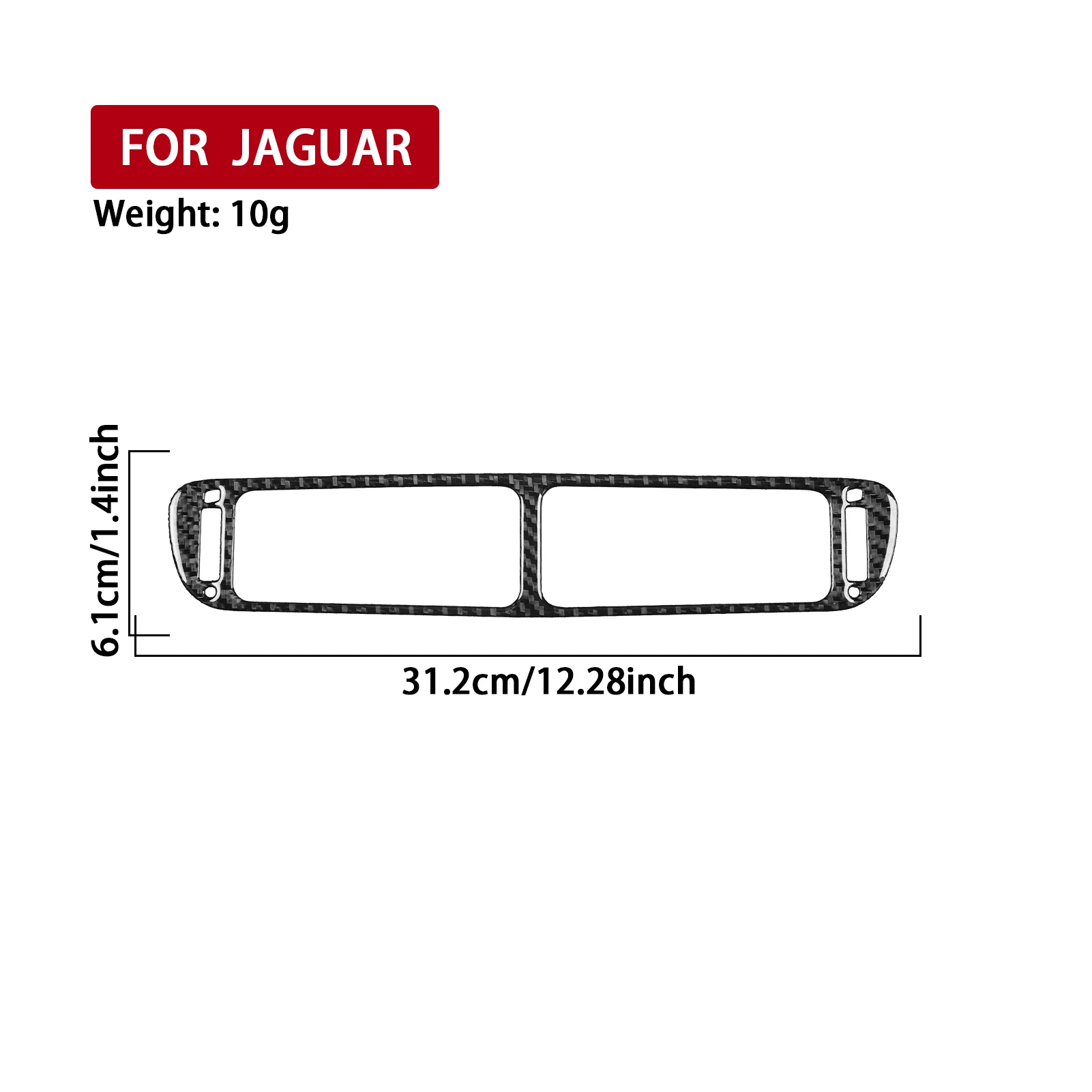 For Jaguar X-TYPE 2001-2009 Real Carbon Fiber Stickers Central Air Conditioning Outlet Panel Car Accessories Interior Decorative - view 5