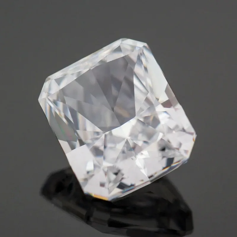 Cubic Zirconia Ice Crushed Cut Radiant Cut Loose Gemstone White Color Synthetic Cubic Zirconia CZ Gemstones DIY Jewelry Making