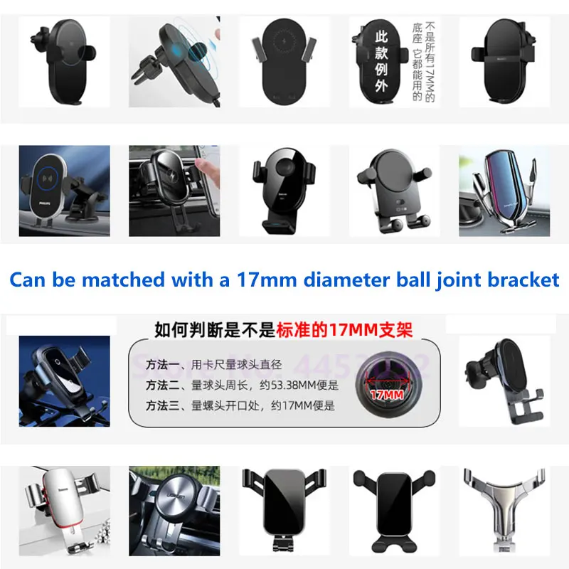 17mm Special Mounts For Haval F7 F7X Car Phone Holder Supporting Fixed Bracket Air Outlet Base Accessories 2019-2021