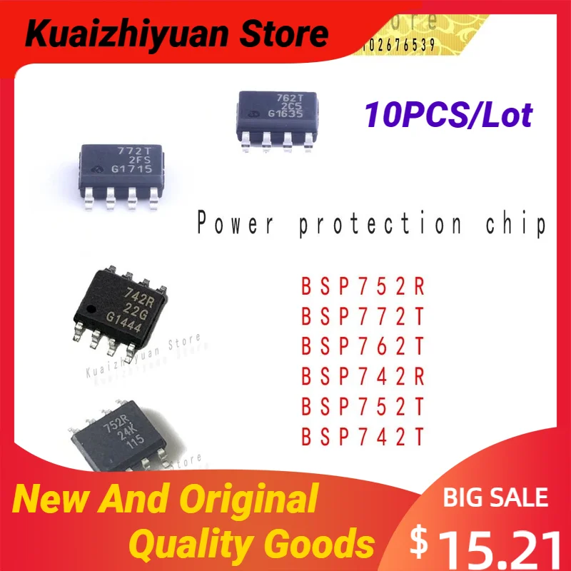 

10PCS/Lot New And Original BSP752R BSP772T BSP762T BSP742R BSP752T BSP742T SOP-8 Smart High Side Switches Quality Goods