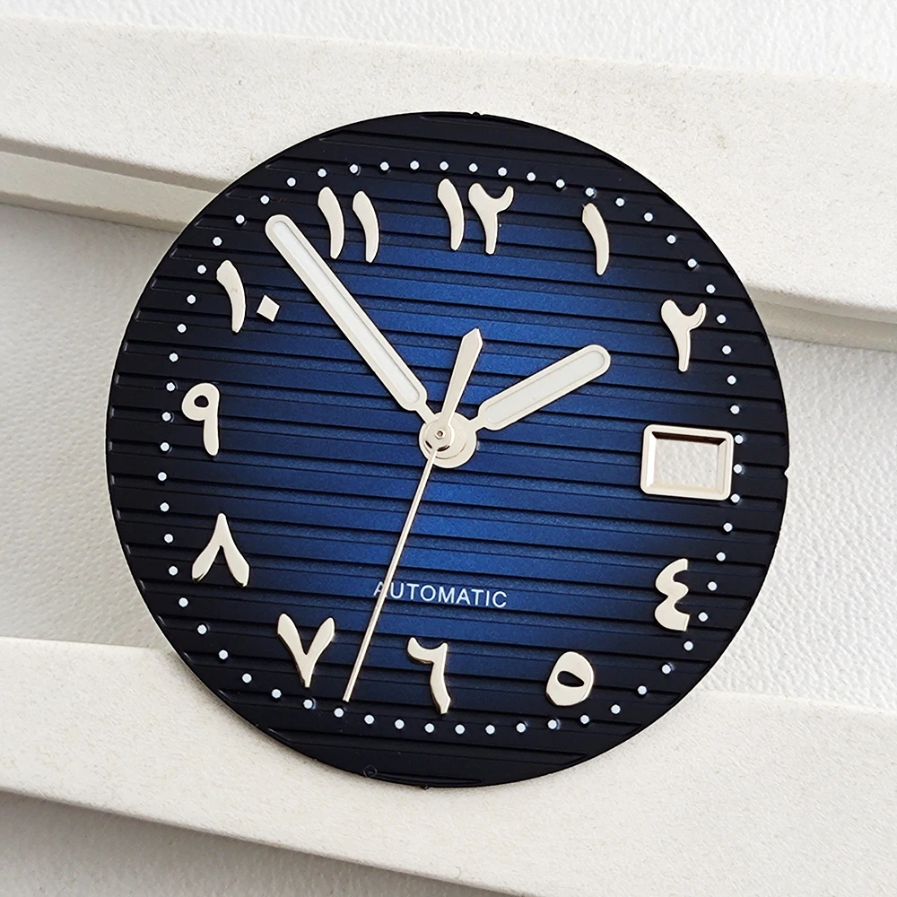 30.5 مللي متر S شعار أسود NH35 العربية نوتيلوس الهاتفي صالح NH35/NH36/4R/7S حركة لا مضيئة ساعة تعديل اكسسوارات أدوات إصلاح