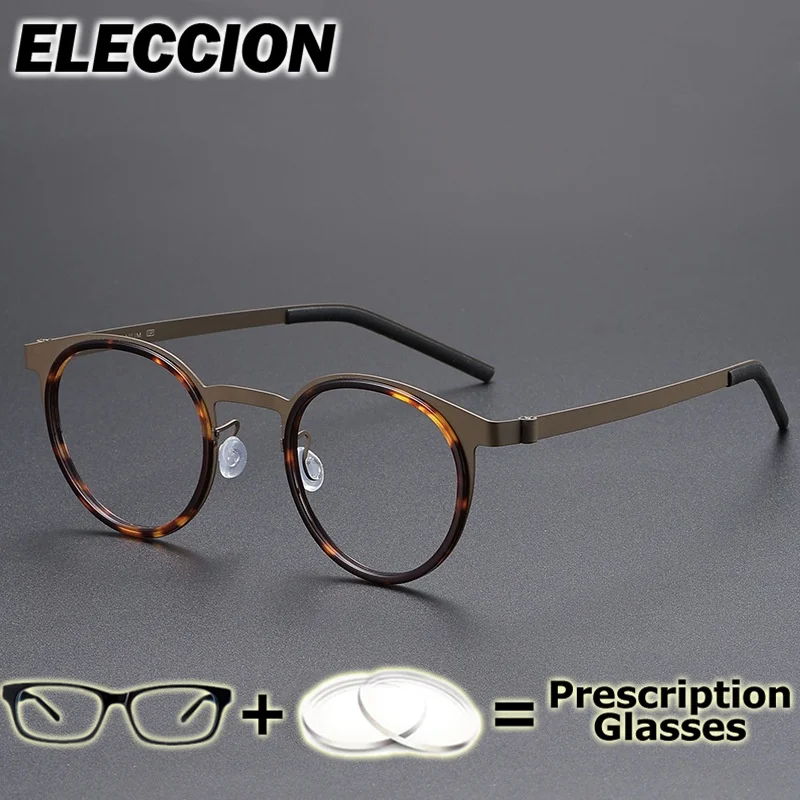

ELECCION Prescription Glasses Presbyopia Myopia Reading Glasses Women Men Ultra Thin Light Flexible Optical Eyewear Multifocal