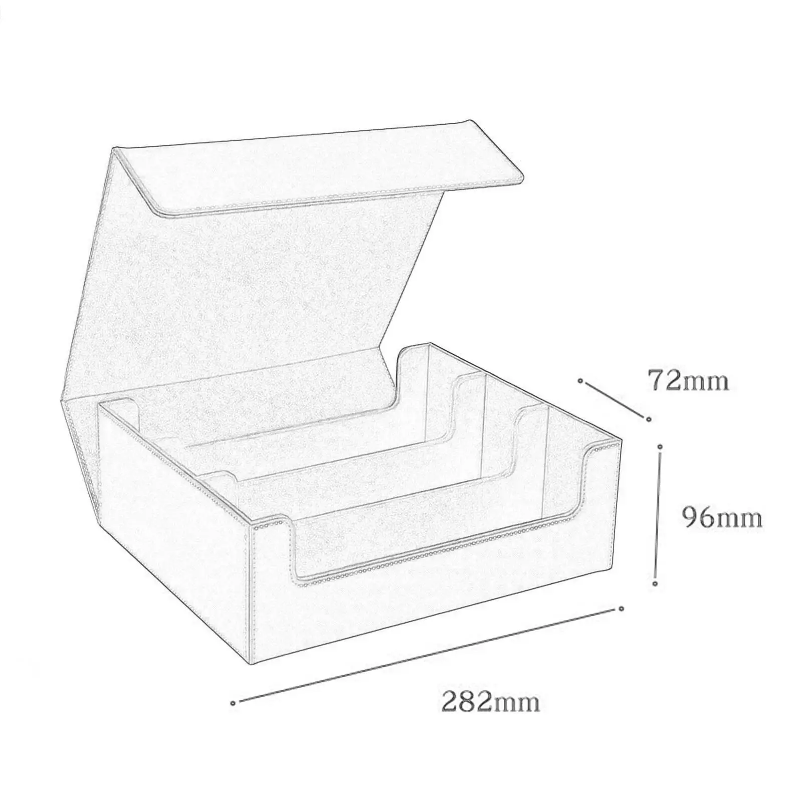 Caja de baraja de cartas, almacenamiento de tarjetas de juego, multiusos, resistente, de primera calidad, de cuero PU, coleccionable, puede contener más de 1800 tarjetas, tarjetero con funda