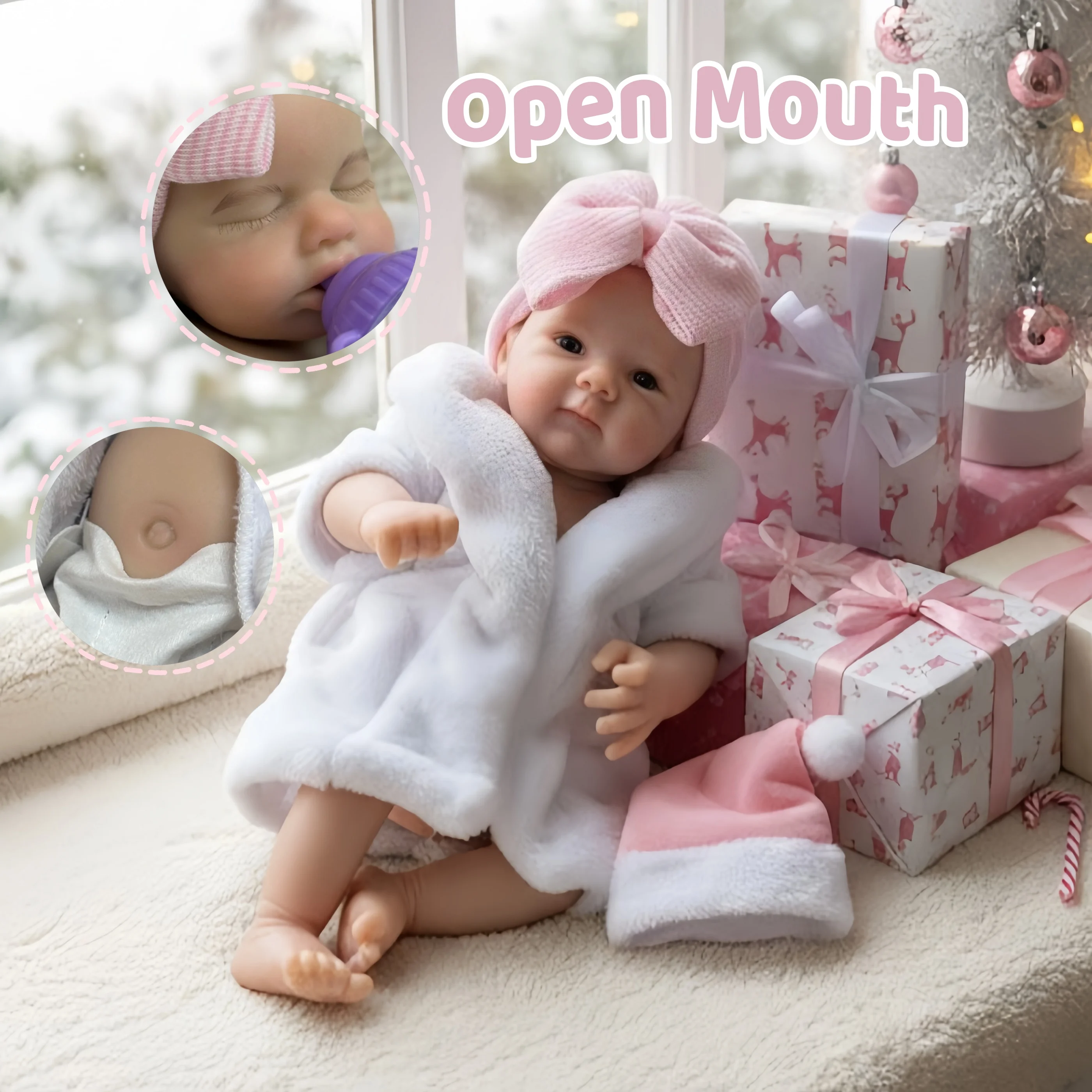 1 ST/3 Stijlen 13 Inch Wasbare Effen Siliconen Bebe Reborn Meisje & Jongen Poppen 3D Geschilderde Huid Handgemaakte Levensechte bebe reborn de silicona