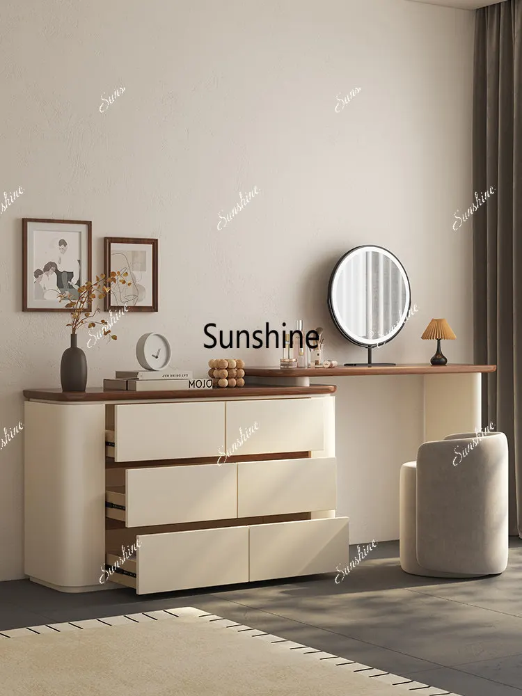 Nordic, makeup table, chest integrated bedroom modern solid wood design