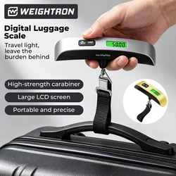 Portable Digital  Baggage Scale for Travel, Suitcase Weight Scale with Rubber Paint, 110lb/50kg, Temperature Sensor