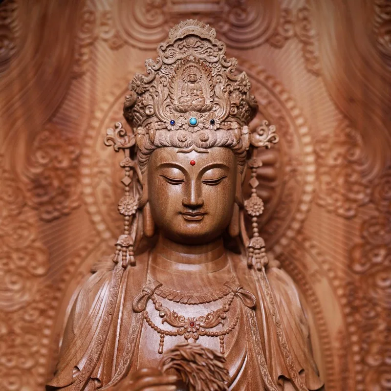 Laoshan Tan Nanhai Guanyin Buddha Statue Entrance Ornament