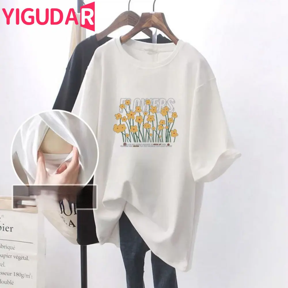 

maternity Shirts Women's tshirt Summer Short Sleeve O-Neck Top pregnancy T-Shirt photoshoot pregnant women clothing tees