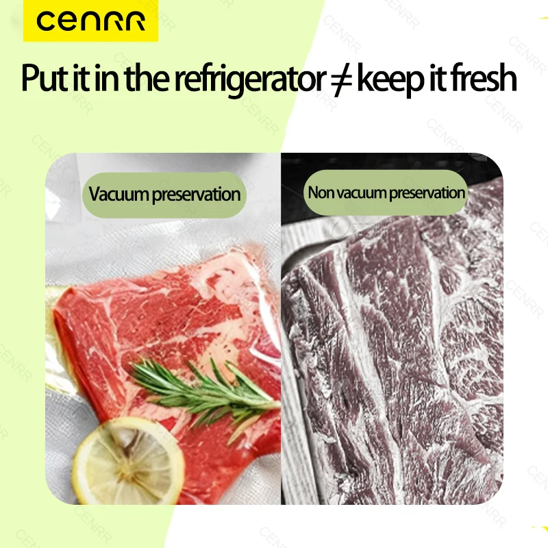 الكهربائية فراغ السدادة تخزين المواد الغذائية ختم اللمس زر الجاف/الرطب المدمج في القاطع المطبخ الغذاء ختم آلة تغليف الفراغ