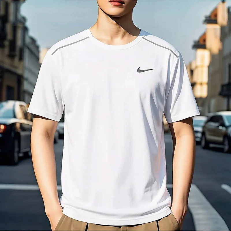 

Nike Men's Fitness Running Basketball All-Purpose Sport-Style Short-Sleeved T-Shirt IF2083-100