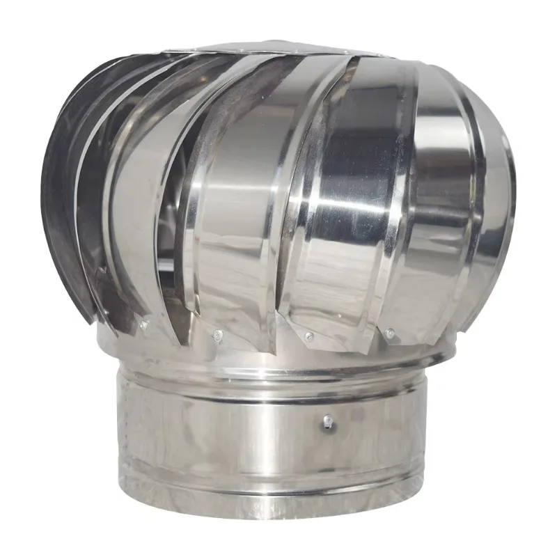 Unpowered Stainless Steel Exhaust Ball Hood Ventila tor Rainproof Flue Cap for Home Use Wall-Mounted Fan for Workshop Roof HVAC