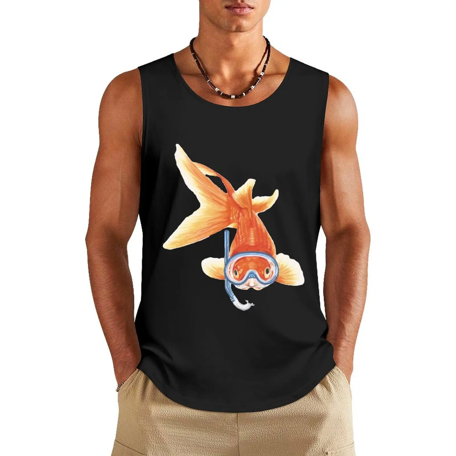 

Подводное плавание Goldie Tank Top Рабочий жилет Мужская футболка Мужская летняя одежда