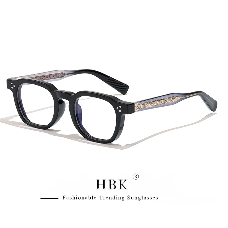 HBK Retro Quadratische Gläser für Männer TR90 Rahmen Anti Blau Licht Hohe Qualität Computer Lesebrille Frauen Optische Brillen – Detail 10