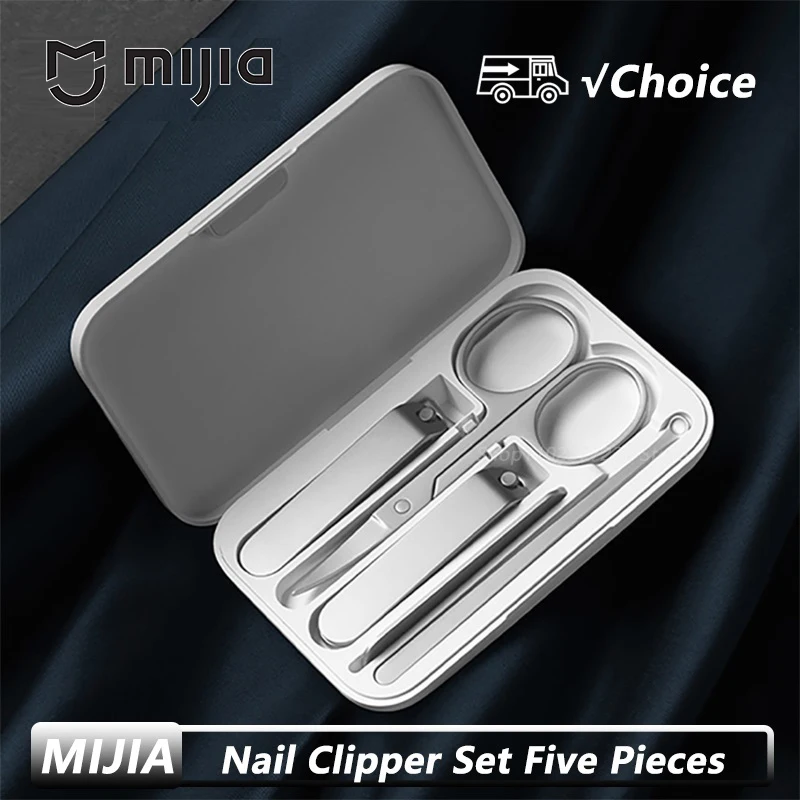 

New Mijia Manicure Nail Clippers Pedicure Set Portable Travel Hygiene Kit Stainless Steel Nail Cutter Tool Set