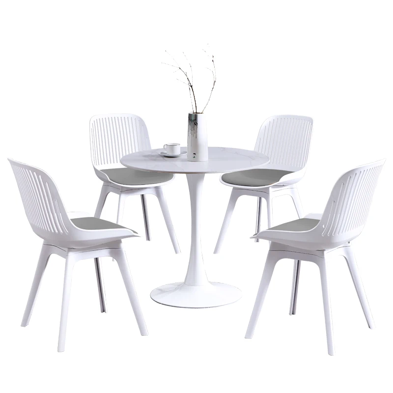 Nordic simple rock board negotiation table and chair combination creative reception negotiation exhibition hall table and chair