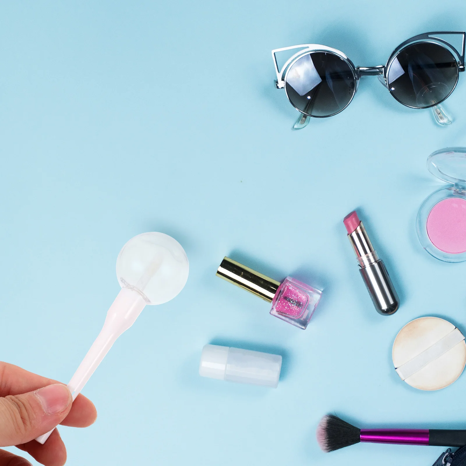 6 Pcs 모양의 립글로스 튜브 빈 리필 가능 41 흰색 10ml 투명 립밤 병 플라스틱 대량 용기