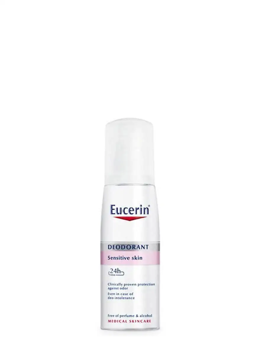 Eucerin deodorant sensitive skin ph-5 spray 75 ml-protects sensitive skin from sweat.