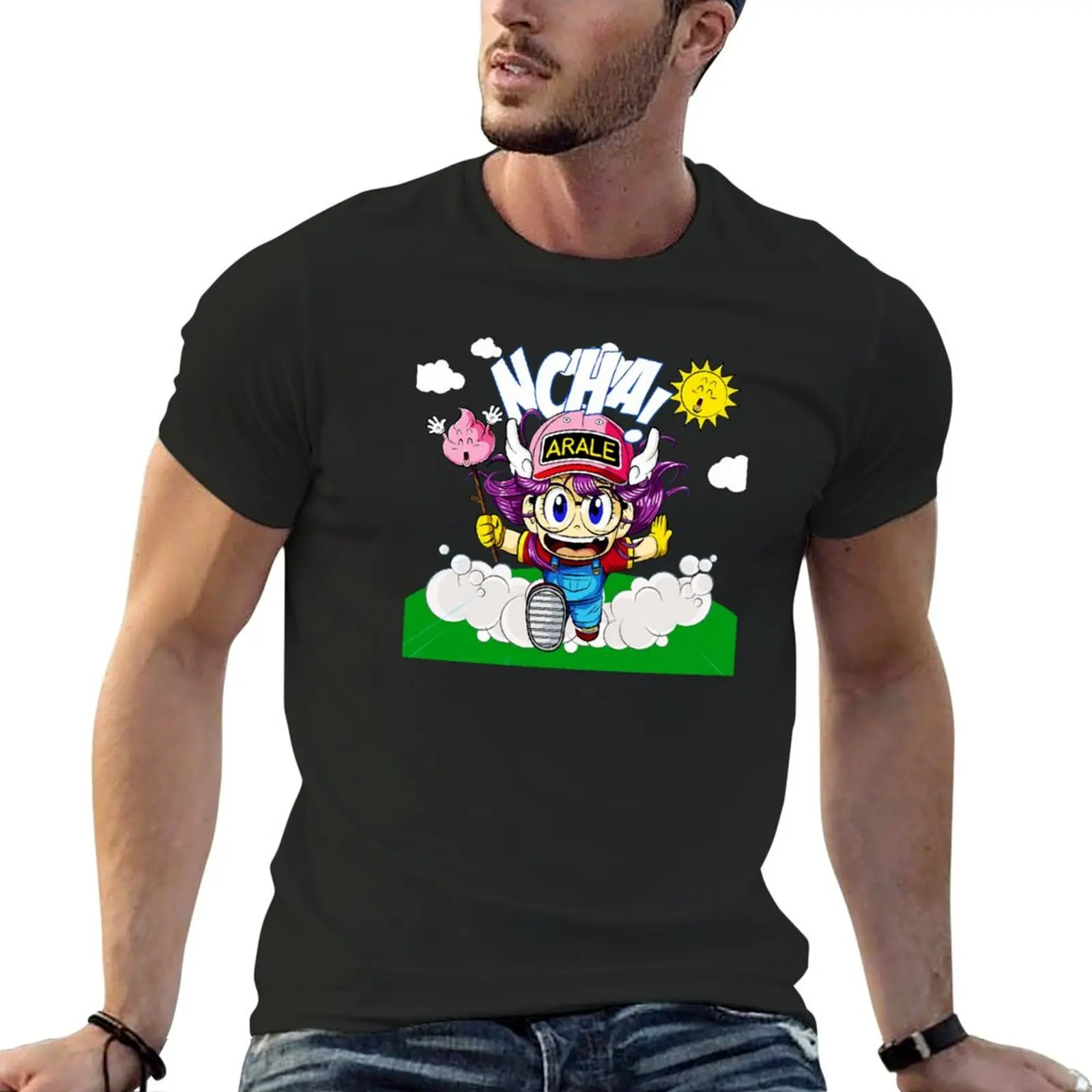 dr slump arale illustrator T-Shirt korean fashion plus size tops customizeds funnys compression shirt men