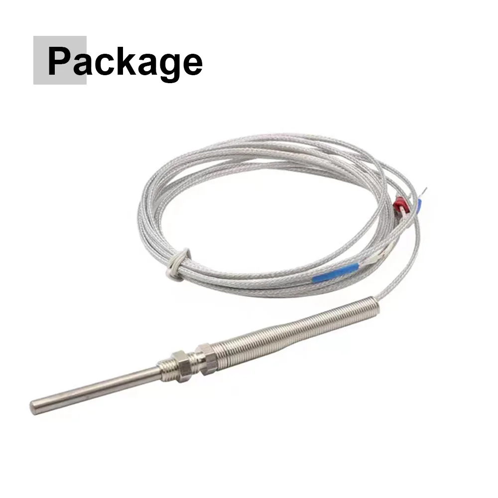 0-400℃ M8 K Type 1m 2m 3m 5m Probe Length 50mm 150mm 100mm 200mm Probe Screw Thread Cable Thermocouple Oven Temperature Sensor