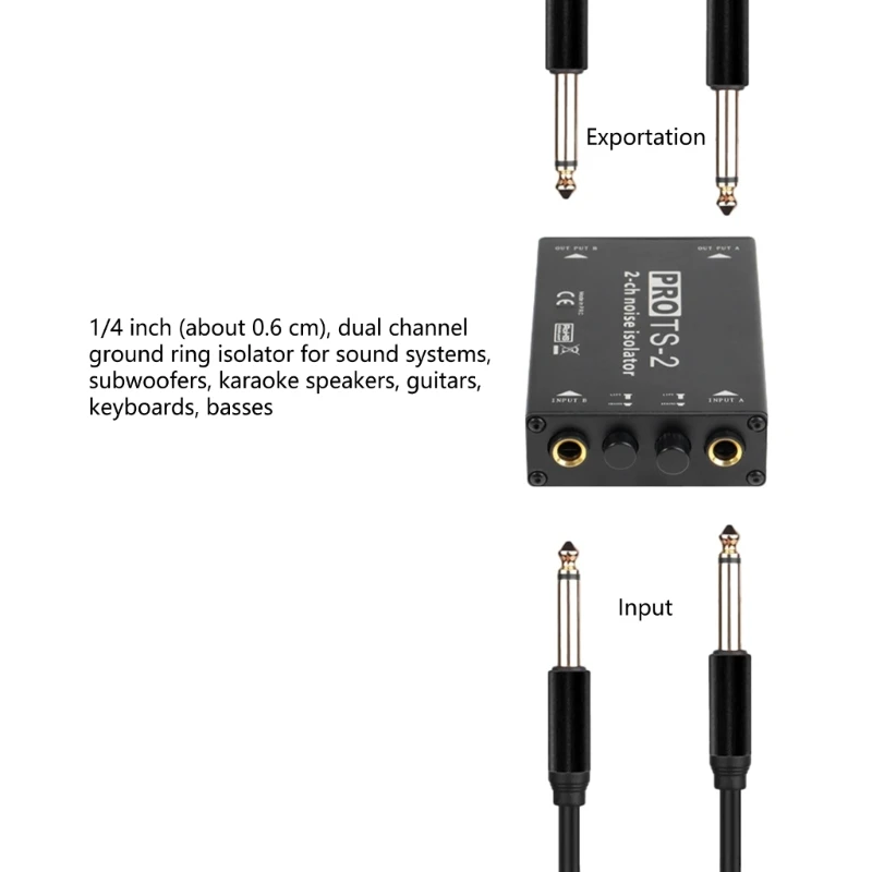 6.5mm Noise Isolator Sound Eliminators Ground Rings Noise Isolator Eliminate Noise from Car Sound Systems Home Stereo