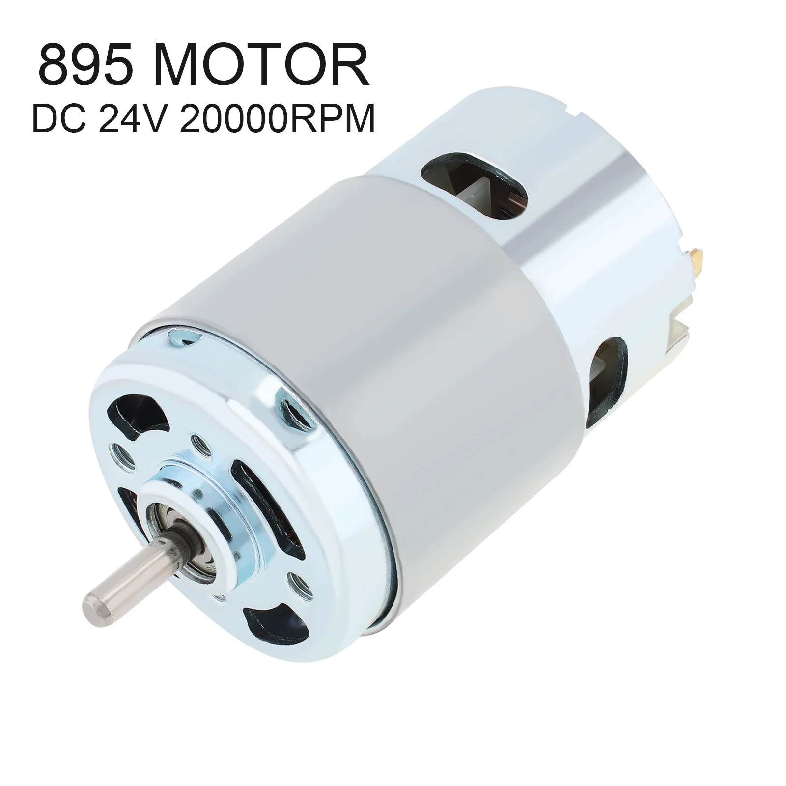 895 DC Motor 12-24V 20000RPM High Torque Adjustable Gear Motor with Double Ball Bearing for Electric Tool DIY Drill Machine