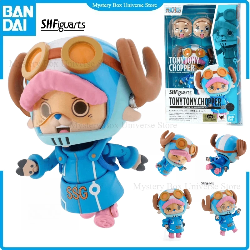 

New in Stock Original Bandai One Piece SHF Tonytony Chopper Future Island Egghead Action Figure PVC Collectible Holiday Gift
