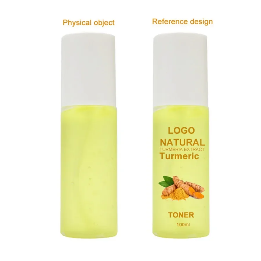 Custom Smooth Moisturizing Turmeric Toner Nourishing Long Lasting Easy To Wear Hydrating Repairing Skin 100ml Toner Bulk Makeup