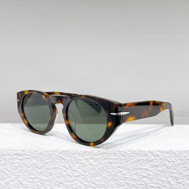 

New Fashion Personalized Acetate Men's Top Designer UV400 Oval Outdoor Handmade Vintage Women's Luxury Sunglasses