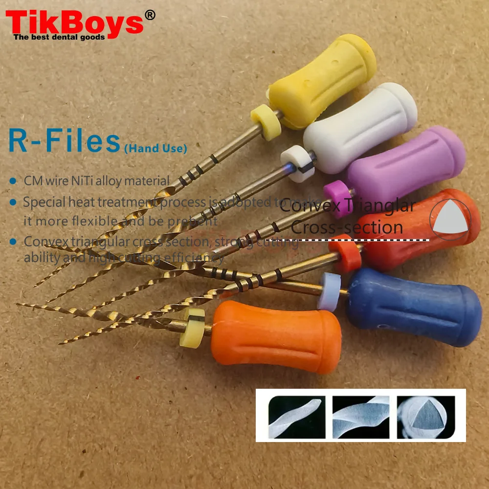 Dental NiTi Hand Use Super Blue Endodontics Files Root Canal Treatment Heat Activated Dentist Material Dental Instrument F4 F5