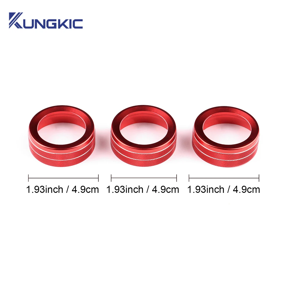 For Dacia Sandero 3/Sandero Stepway III 2021 2022 2023 2024 2025 2026 Dacia Jogger AC Adjustment Knob Rings ﻿Central Accessories