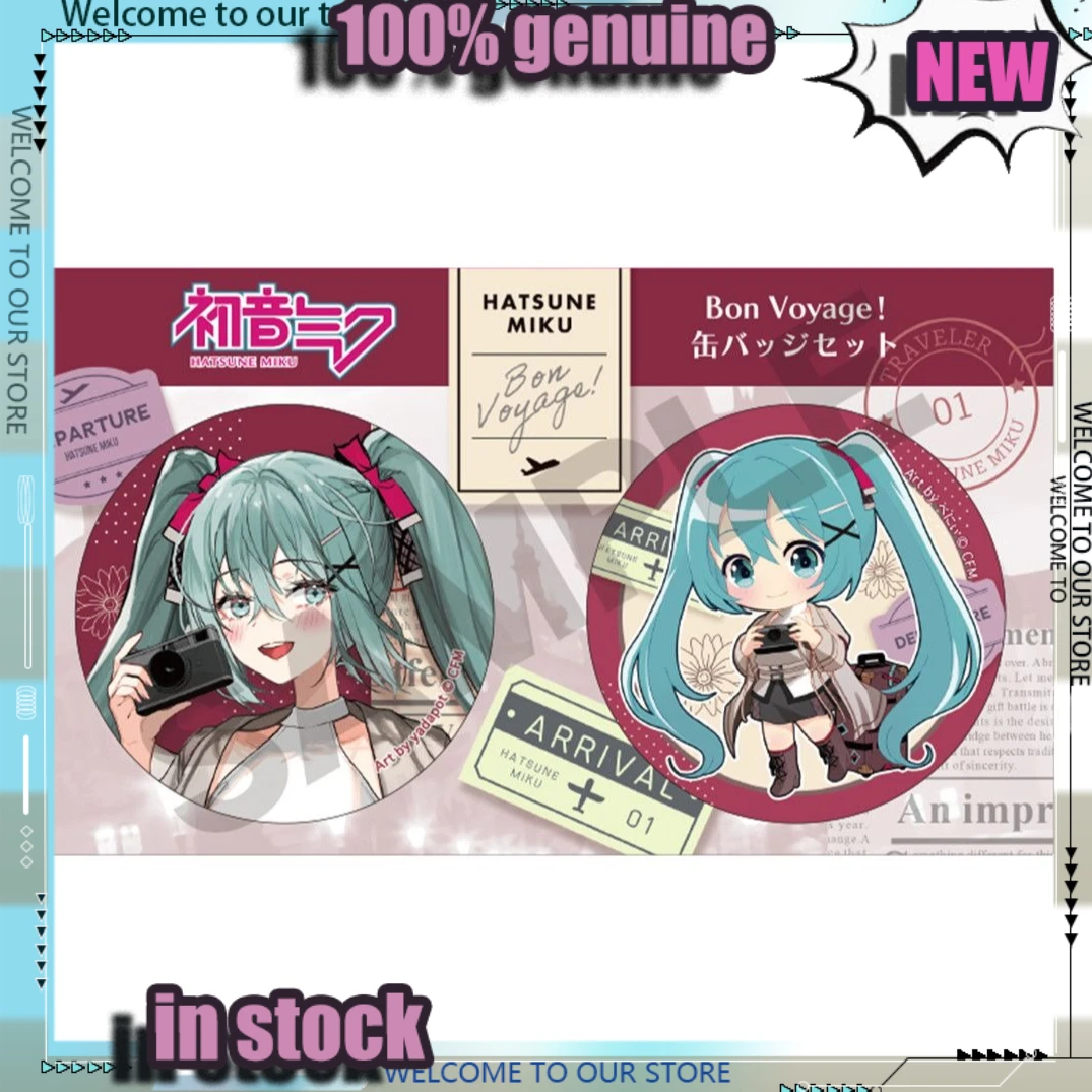 vocaloid-初音ミク-crux-トラベルシリーズ-バッジセット-ラウンドメタルブローチピン-アニメパフォーマーアクセサリーコレクションオーナメント